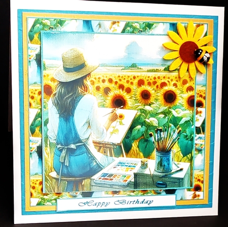 sunflower art by Diane  Hitchcox