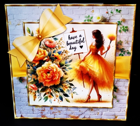 Have a Beautiful Day Yellow by Diane  Hitchcox