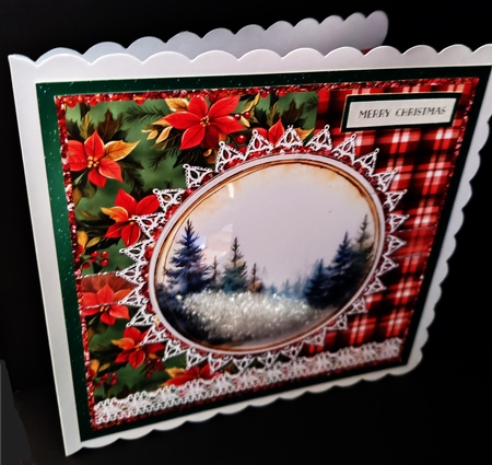 2024 Christmas Scenes 4 with Christmas Treats & Gold Holly Berries 7 x 7 Card Mini-Kit, 6 Sheets by Diane  Hitchcox