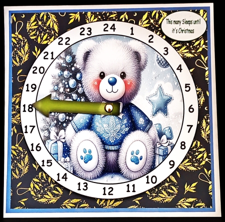 blue bear advent by Diane  Hitchcox