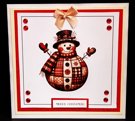 Christmas Plaid Card Toppers by Diane  Hitchcox