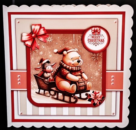 Winter Winnie 2 Card & Toppers Set by Diane  Hitchcox