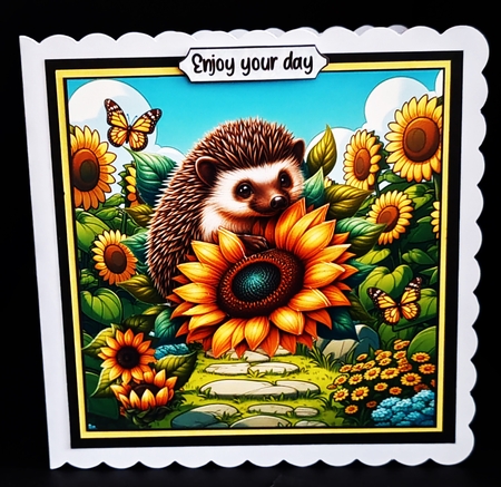 Hedgehugs and petals by Diane  Hitchcox