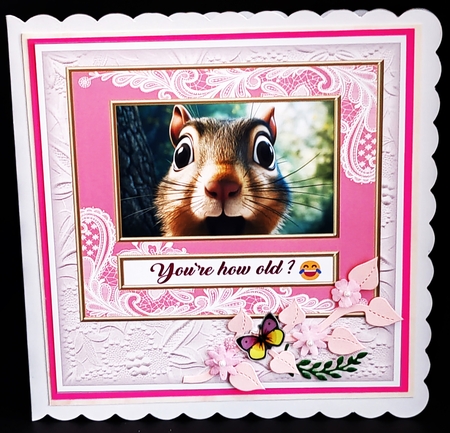 You`re How Old 7 x 7 Card by Diane  Hitchcox
