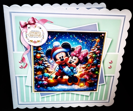 Christmas With Minnie & Mickey by Diane  Hitchcox