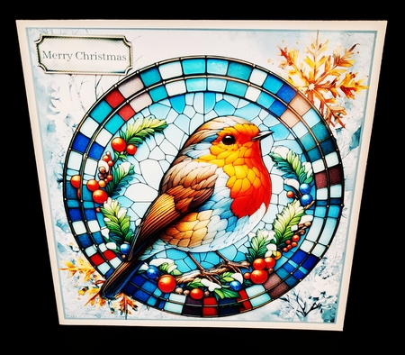 Stained Glass Xmas Bumper Kit 5 by Diane  Hitchcox
