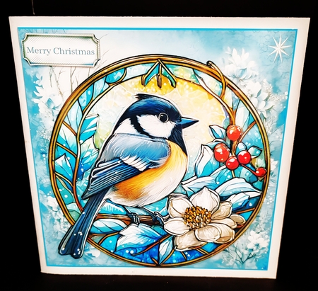 Stained Glass Xmas Bumper Kit 5 by Diane  Hitchcox