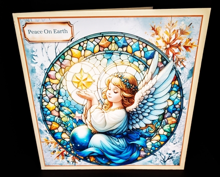 Stained Glass Xmas Bumper Kit 5 by Diane  Hitchcox