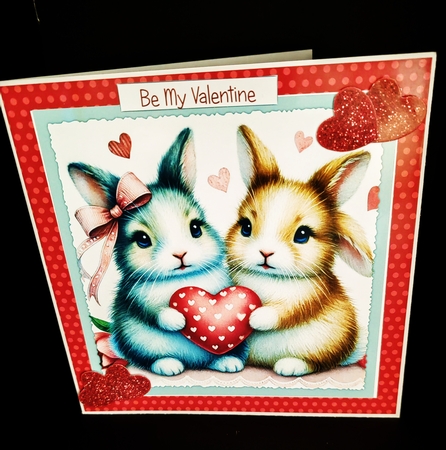 Valentine Some Bunny Luvs Me by Diane  Hitchcox