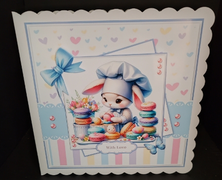 Happy Easter Bunny Card And Toppers Set by Diane  Hitchcox