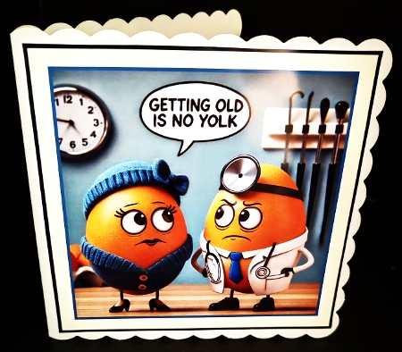 getting old is no yolk by Diane  Hitchcox