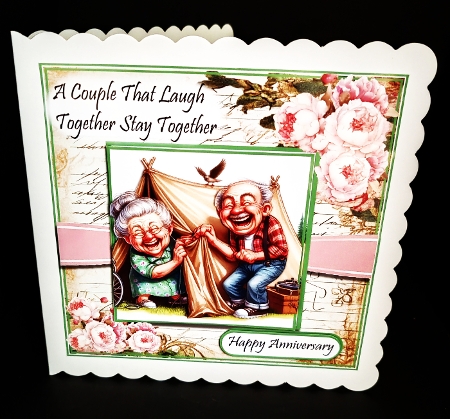 Laughing Couple Anniversary by Diane  Hitchcox