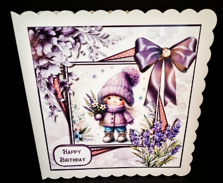 Lavender Birthday Gnomes by Diane  Hitchcox