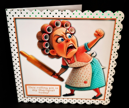 Angry Wife Quick Card by Diane  Hitchcox