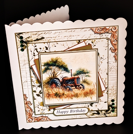 Abandoned Tractor Birthday by Diane  Hitchcox