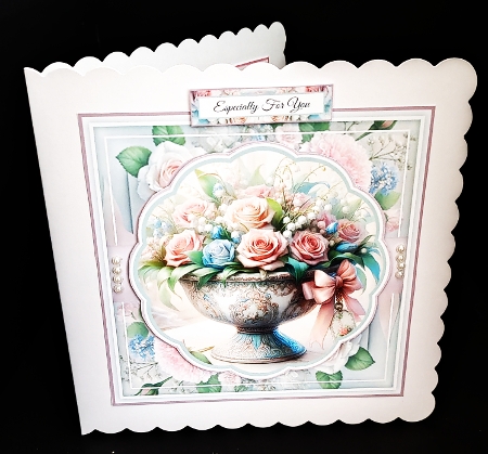 Floral Rose Bowl Mini Page Kit by Diane  Hitchcox