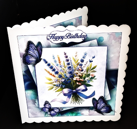 Spring Lavender Mini Kit 7X7 by Diane  Hitchcox