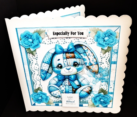 REQUEST MINI KIT: BLUE QUILTED BUNNY by Diane  Hitchcox