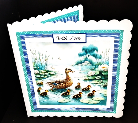 Mother Duck and Ducklings - CARD FRONTS by Diane  Hitchcox