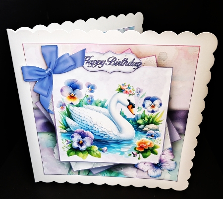 Spring Viola Mini Kit 7X7 by Diane  Hitchcox