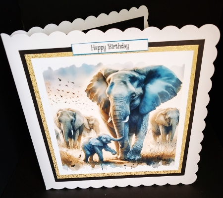 Elephant Herd  by Diane  Hitchcox