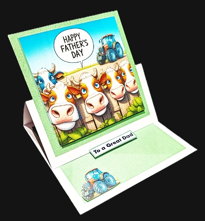 just pigs and cows fathers day toppers by Diane  Hitchcox