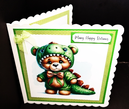 6x6 Dinosaur Teddies 1 - Illustrations for Cardmakers & Designers by Diane  Hitchcox