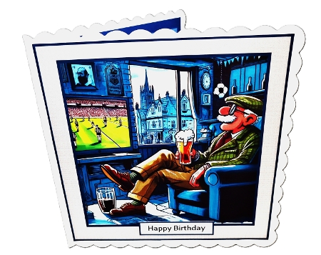 watching footie by Diane  Hitchcox