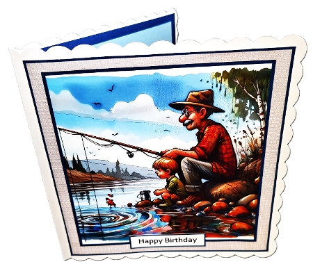 watching the fish bite by Diane  Hitchcox