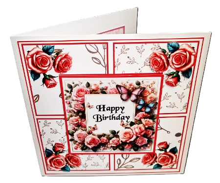happy birthday roses by Diane  Hitchcox