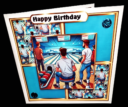 ten pin bowling by Diane  Hitchcox