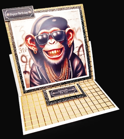 Street Chimp by Diane  Hitchcox