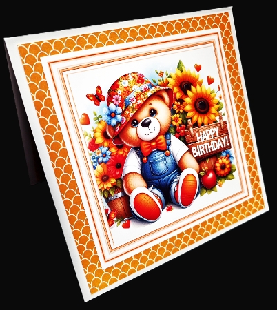 Birthday Teddy Bear Boy - Illustrations & Topper for Cards by Diane  Hitchcox