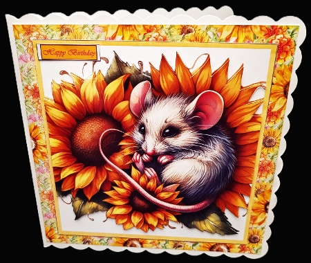 Sunflower Mice by Diane  Hitchcox