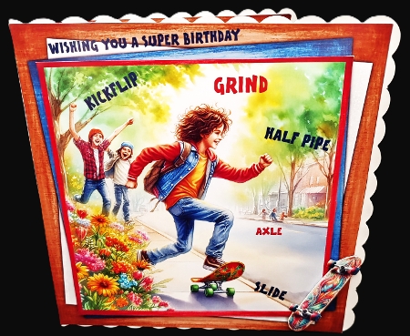 Skateboarding by Diane  Hitchcox