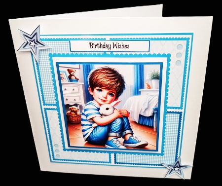 A Little Boy and His Bunny by Diane  Hitchcox