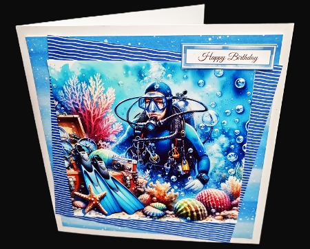 6x6 SCUBA DIVING 2  - Illustrations for Cardmakers & Designers  by Diane  Hitchcox