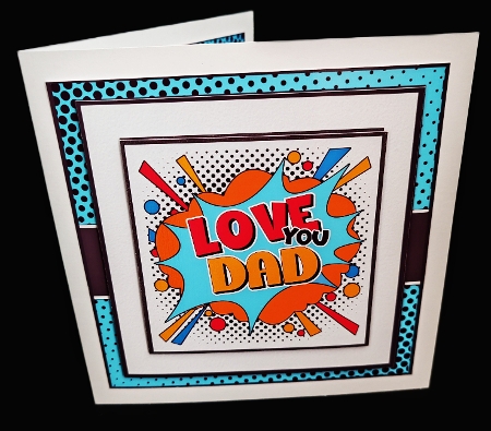 Love You Dad Card Front Kit-2 by Diane  Hitchcox