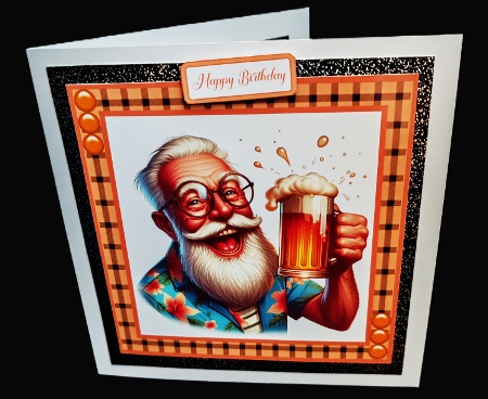 Cheers Card Front 2 with Matching Gift Tags 6x6 by Diane  Hitchcox