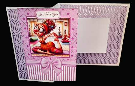 Granny Yoga Card Front 7x5 by Diane  Hitchcox