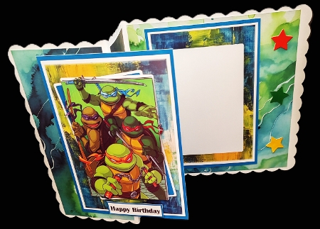 Ninja Turtles Birthday Wishes 3 by Diane  Hitchcox