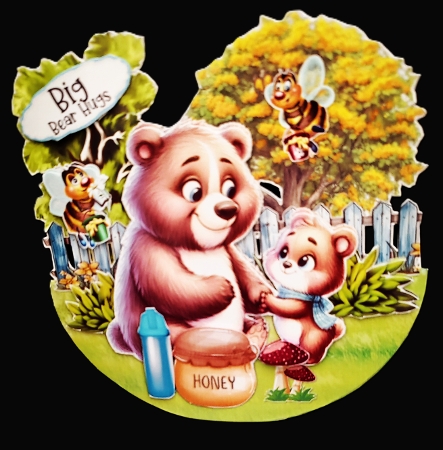 Papa Bear 11 Rocker Card Mini Kit by Diane  Hitchcox