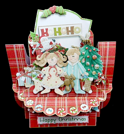 Santas Been 3D Shelf Card with Card Box by Diane  Hitchcox
