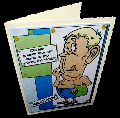 Selection of Four Humourous Toppers for the Men by Diane  Hitchcox