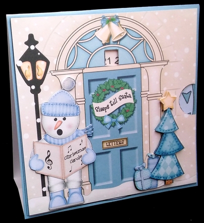 3D Singing Snowman Christmas Door Countdown Animated Card by Diane  Hitchcox