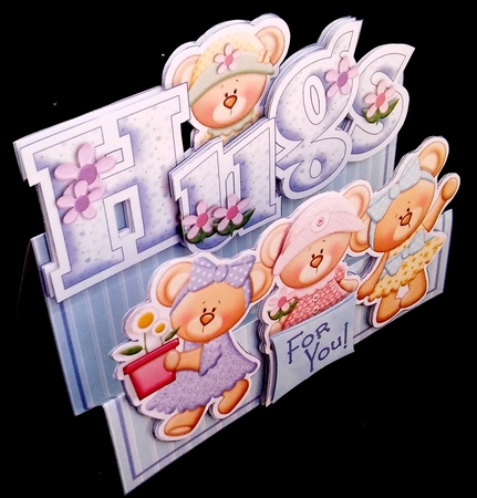 Words & Pictures Stepper Mini-kit - Hugs! by Diane  Hitchcox
