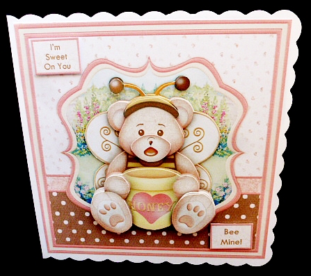 Sweet on You Birthday or Valentine's 8x8 Decoupage Kit by Diane  Hitchcox