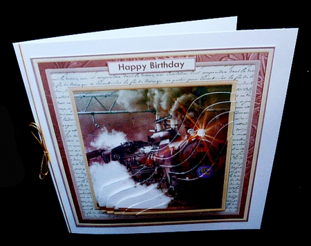 Steam Train 8x8 Mini Kit & Pyramage with Birthday Ages by Diane  Hitchcox