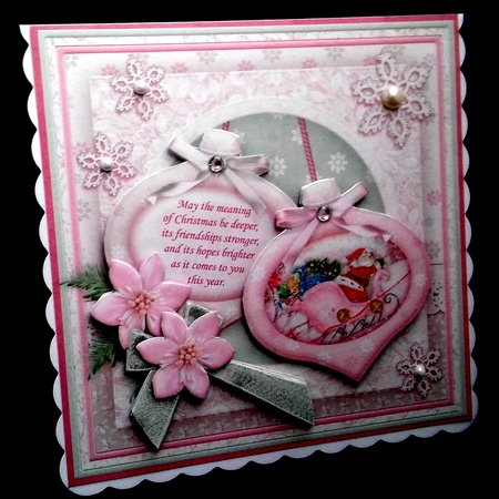 Christmas Baubles Santa's Sleigh 8x8 Mini Kit & Decoupage by Diane  Hitchcox