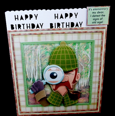 Sherlock Detects Old Age 8x8 Decoupage Mini Kit for Men by Diane  Hitchcox